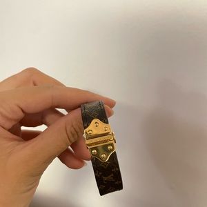 Louis Vuitton Nano Monogram Leather Bracelet